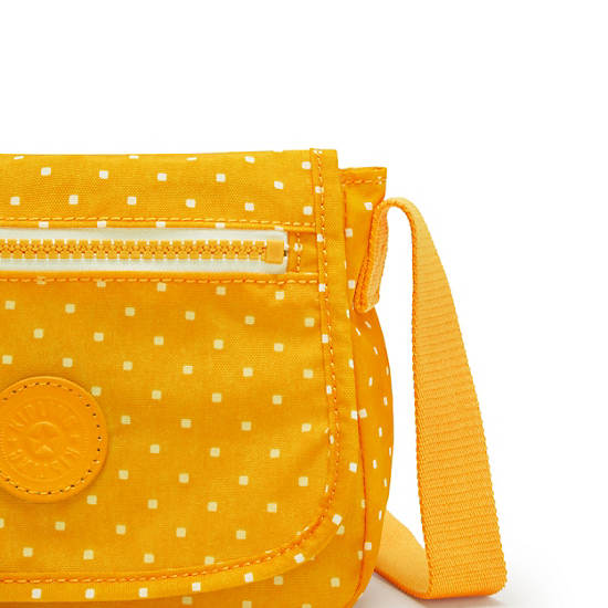 Kipling Sabian Classic Printed Crossbody Mini Bag Soft Dot Yellow | CA 1339AH